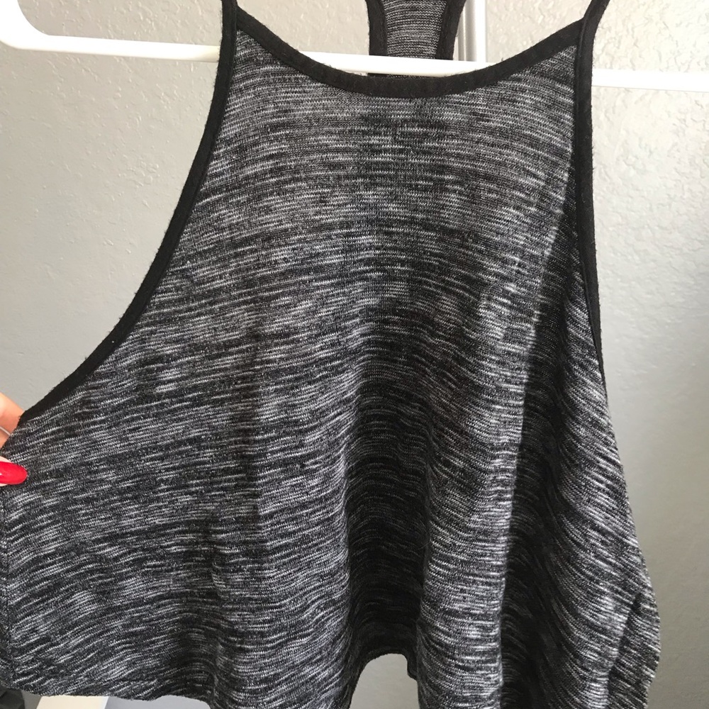 Cropped tank top.